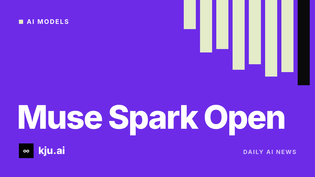 Meta releases Muse Spark Open weights
